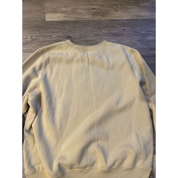 Vintage Cream Grandma Crewneck Sweater Size XL Double Collar Leaves Bow Stitched - Picture 5 of 5